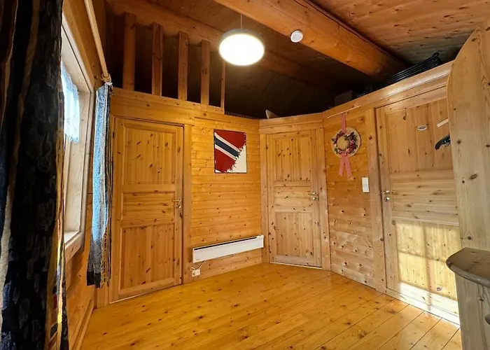 Traditional Norwegian Log Cabin With Sauna By The Sea