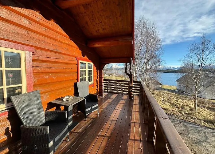 Traditional Norwegian Log Cabin With Sauna By The Sea