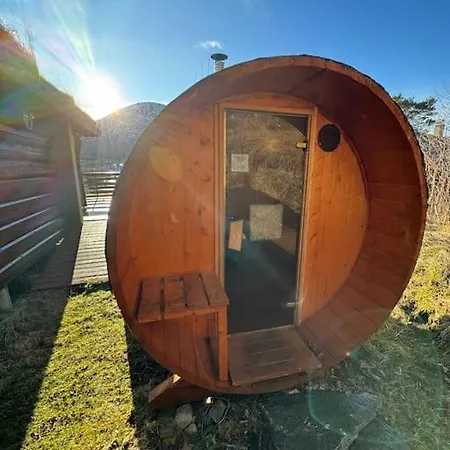 度假居 Traditional Norwegian Log Cabin With Sauna By The Sea